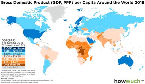 gdp per capita world map